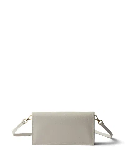 Prada Saffiano Leather Mini-bag In Gray