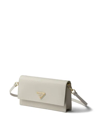 Prada Saffiano Leather Mini-bag In Gray