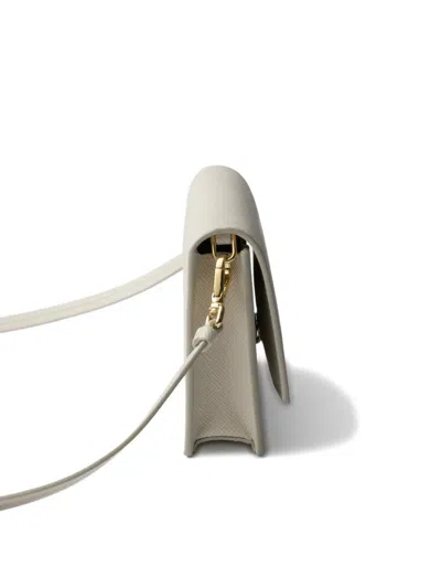 Prada Saffiano Leather Mini-bag In Gray