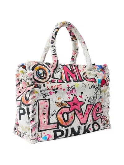 Pinko Printed Shoulder Bag In Multi
