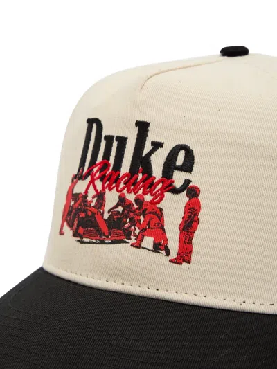 Duke & Dexter Mens Multi Pitstop Embroidered Cotton Cap In Neutral