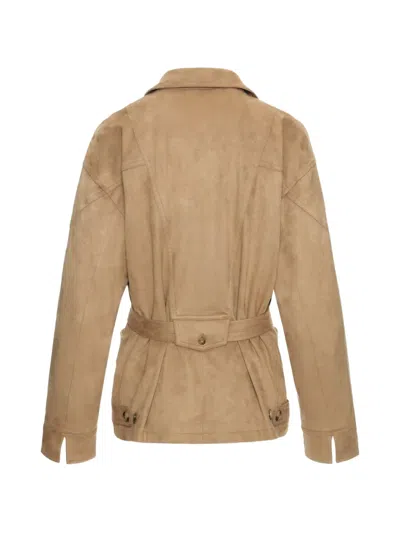Urbancode Belted Jacket In Neutral