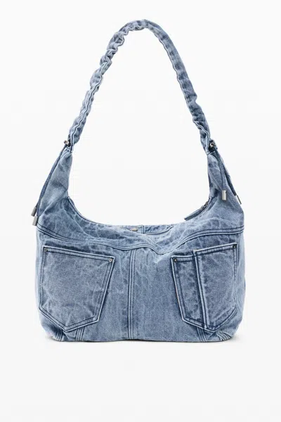 Desigual Medium Denim Bag In Blue