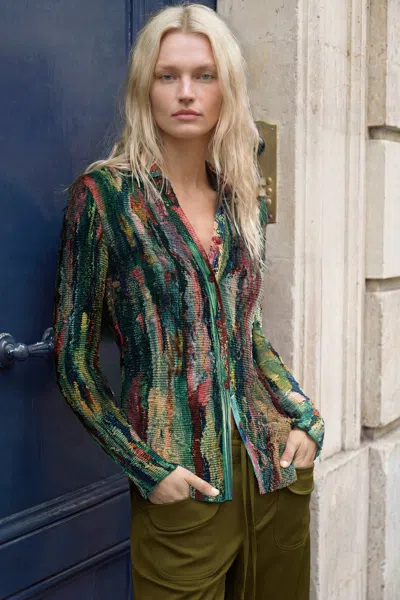 Desigual Multicolor Printed Shirt In Multi
