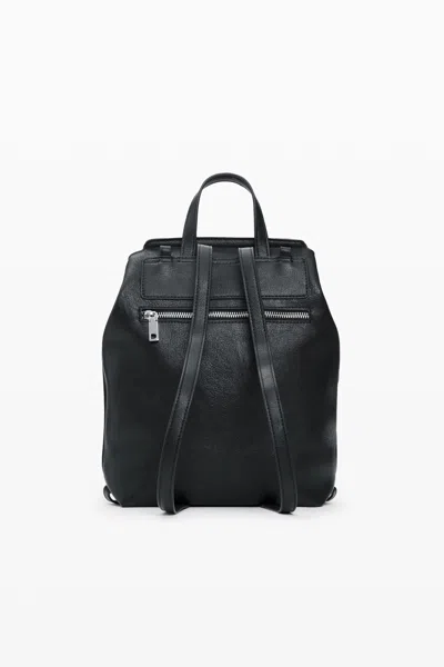 Desigual Medium Braided Backpack In Black