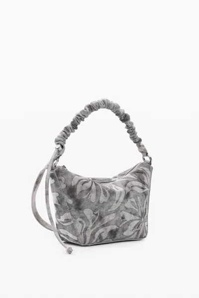 Desigual Medium Obsidian Bag In Gray