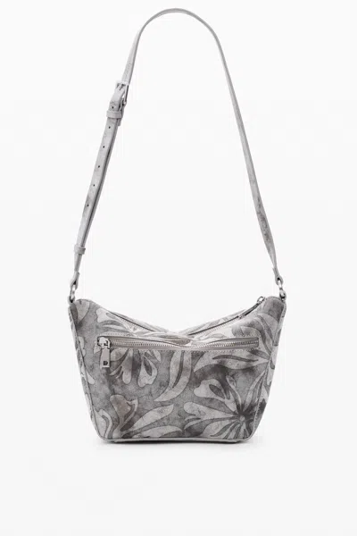 Desigual Medium Obsidian Bag In Gray