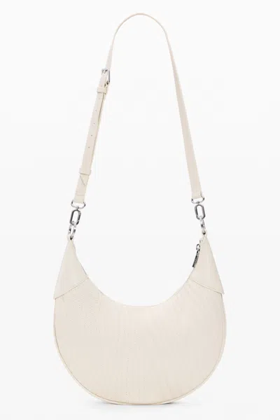 Desigual Medium Oval Bag With Embossing In White
