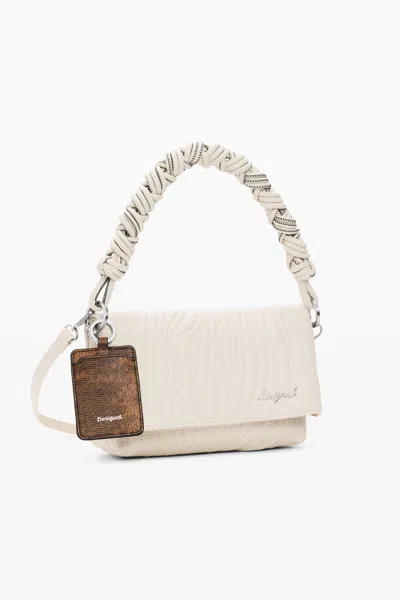 Desigual Medium Embossed Bag In White