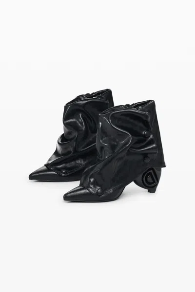 Desigual Fold-over Ankle Boot In Black
