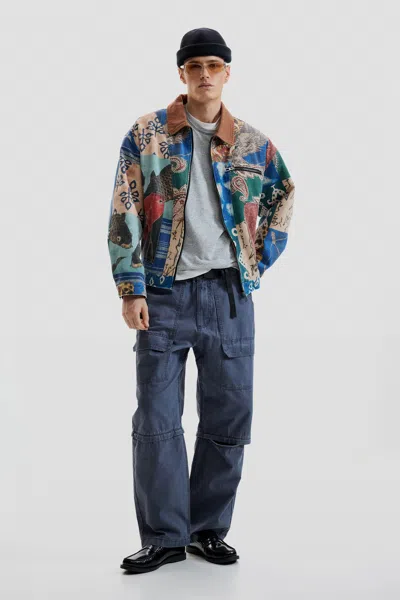 Desigual Patchwork Jacket In Multi