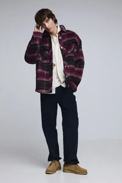 Desigual Checked Jacket With Pockets In Multi