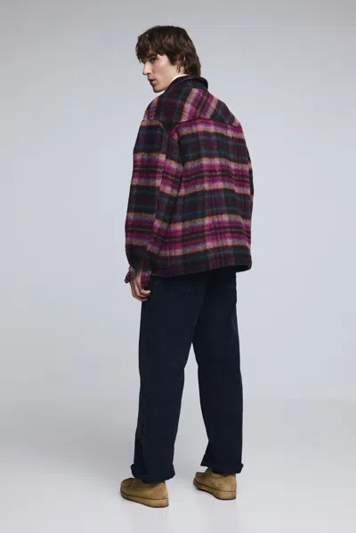 Desigual Checked Jacket With Pockets In Multi