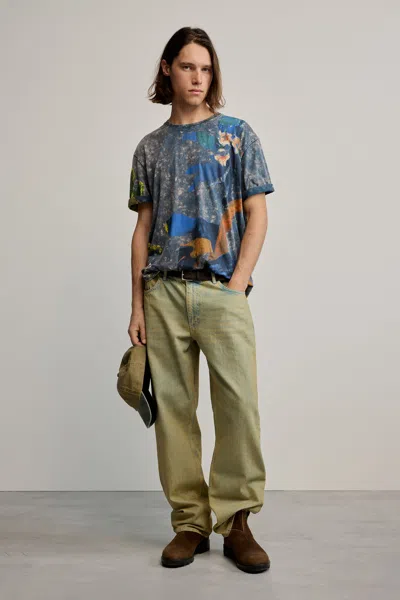 Desigual Printed Arty T-shirt In Blue
