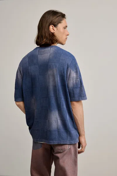 Desigual Washed-effect T-shirt In Blue