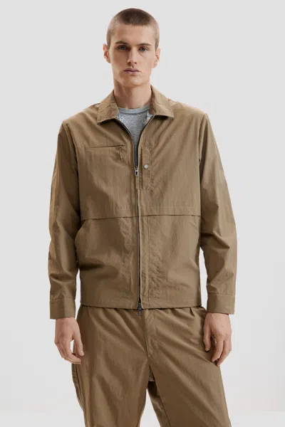 Desigual Technical Knit Jacket In Brown