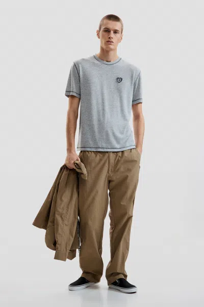 Desigual Basic Knit T-shirt In Gray