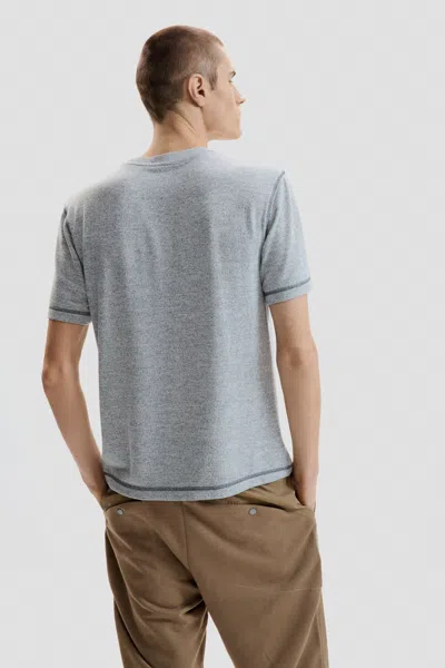 Desigual Basic Knit T-shirt In Gray