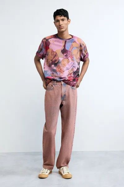 Desigual Floral Printed T-shirt In Multi