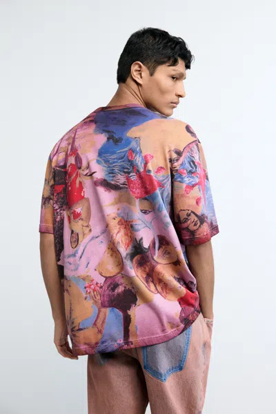Desigual Floral Printed T-shirt In Multi