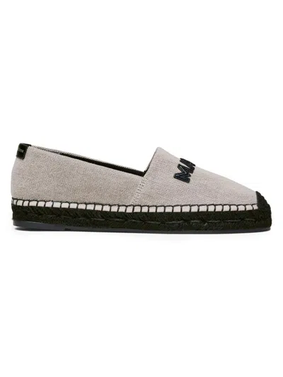 Marc Jacobs The Canvas Logo Espadrilles In Gray