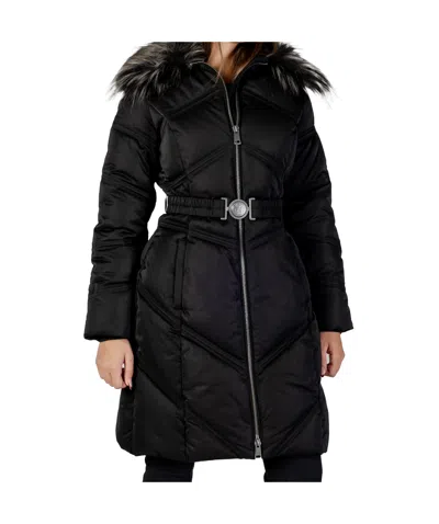 Guess Long Down Jacket In Black