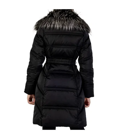 Guess Long Down Jacket In Black