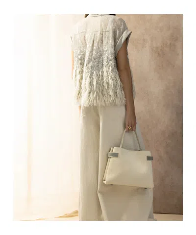 Brunello Cucinelli Button-down Top In Neutral