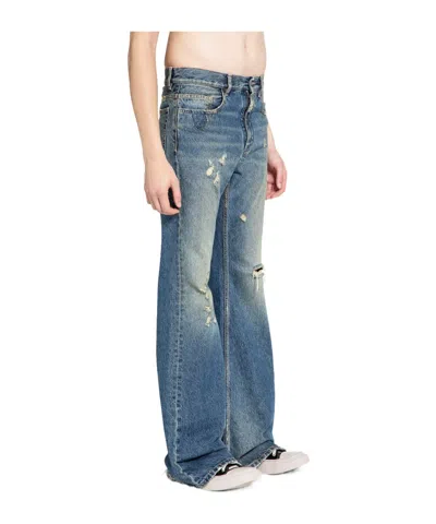 Ann Demeulemeester Belt Loop Jeans In Blue