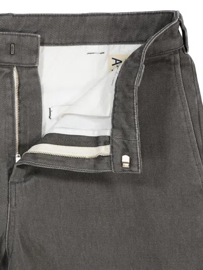 Aspesi Belt-loop Jeans In Black