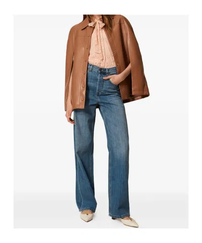 Twinset Five-pockets Jeans In Blue
