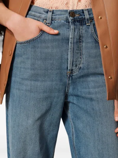 Twinset Five-pockets Jeans In Blue