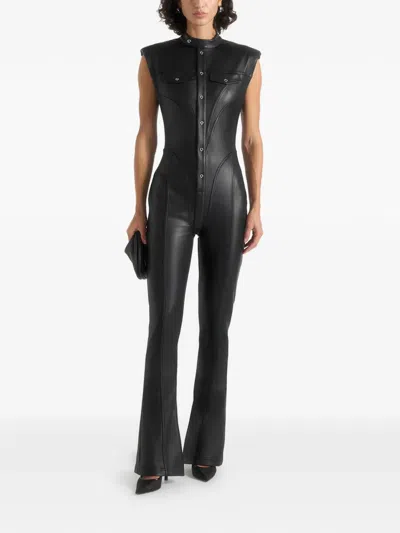 Manière De Voir Button Pocket Jumpsuit In Black