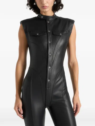 Manière De Voir Button Pocket Jumpsuit In Black