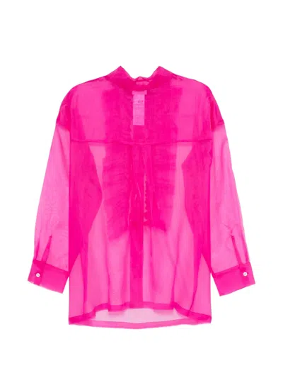 P.a.r.o.s.h Shake Ruffled Blouse In Pink