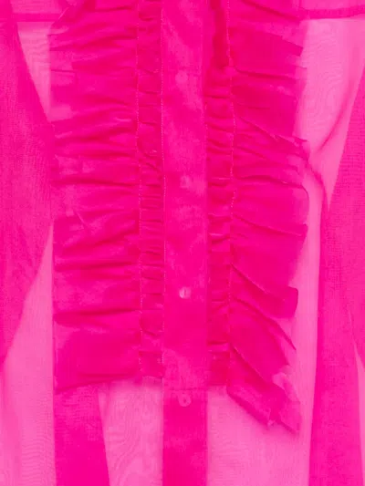 P.a.r.o.s.h Shake Ruffled Blouse In Pink