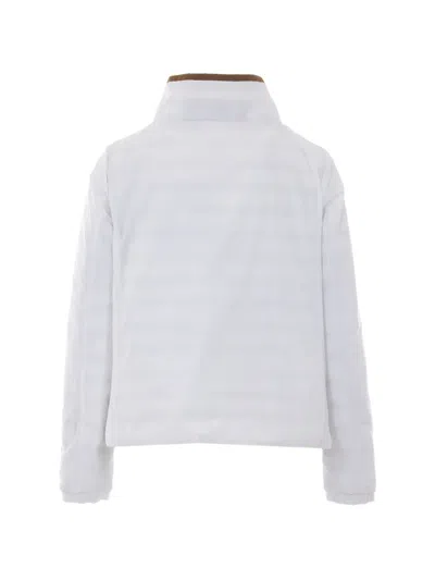 Herno Long-sleeved Drawstring Reversible Padded Coat In White