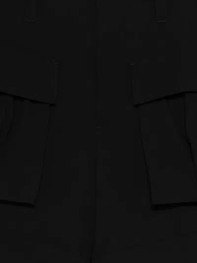 Lanvin Belt-loop Cargo Shorts In Black