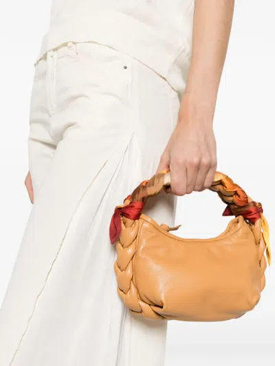 Hereu Braided Handle Shoulder Bag In Neutral