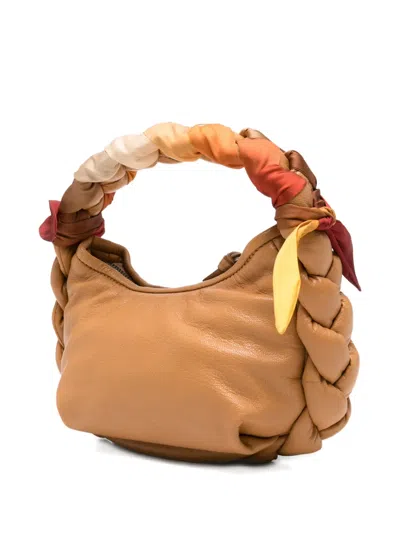 Hereu Braided Handle Shoulder Bag In Neutral