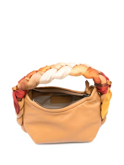 Hereu Braided Handle Shoulder Bag In Neutral
