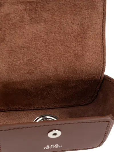 A.p.c. Leather Pet Case In Brown