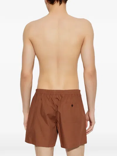 Dolce & Gabbana Button Boxer Briefs In Brown