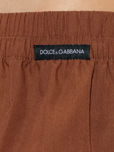 Dolce & Gabbana Button Boxer Briefs In Brown