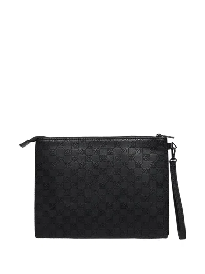Jordan Jam Monogram Pouch In Black