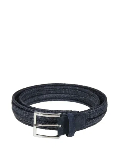 Orciani Braided Belt In Neutral