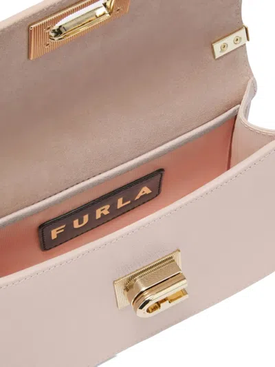 Furla 1927 Mini Leather Shoulder Bag Color Azalea In Pink