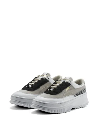 Puma Deva Reptile-effect Sneakers In Gray
