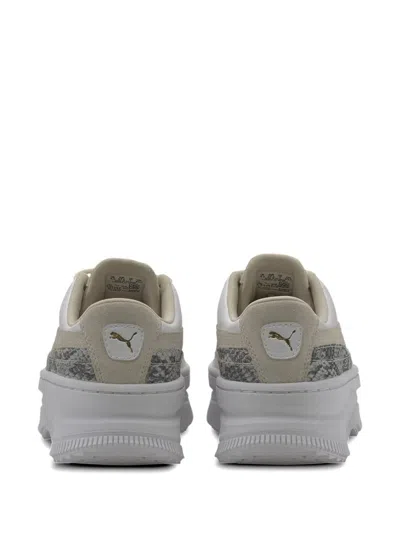 Puma Deva Reptile-effect Sneakers In Gray