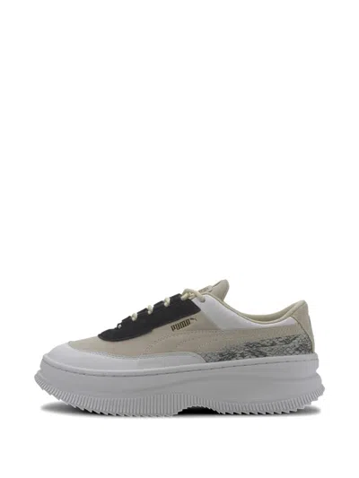 Puma Deva Reptile-effect Sneakers In Gray
